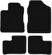 Basic Schwarze Samt Fußmatten Daihatsu Cuore Vi Hatchback 2003-2007