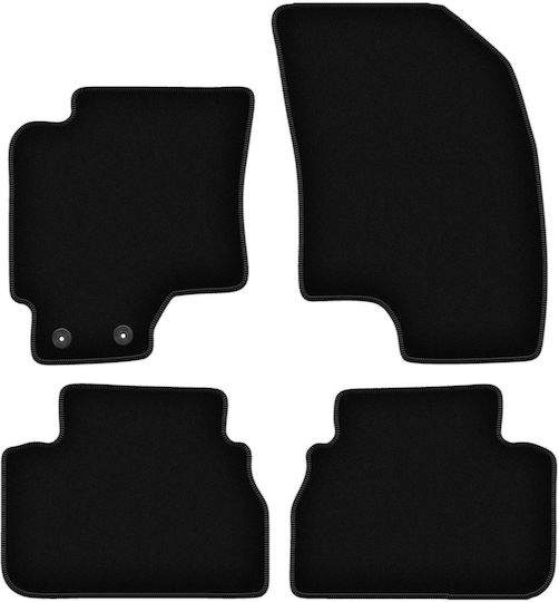 Schwarze Samt-Fußmatten Basic für Chevrolet Epica Limousine 2006-2012