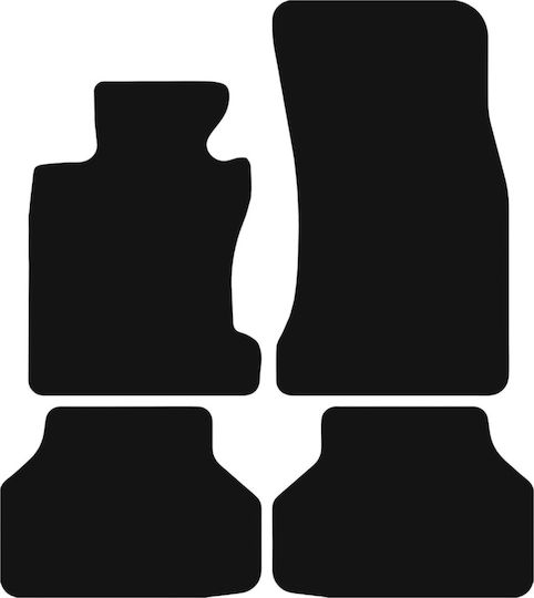 Basic Black Velvet Floor Mats Bmw 5 E60 Xdrive 2003-2010