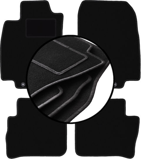 Velour Floor Mats Set Nissan Tiida C11 Hatchback Sedan 2004-2012