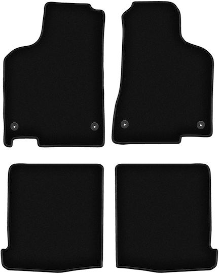 Covorașe de podea din catifea neagră simple Volkswagen Lupo 3l Hatchback 1997-2005