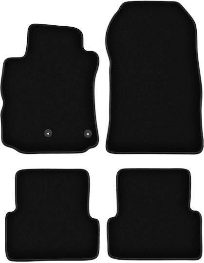 Basic Black Velvet Floor Mats Renault Modus Minivan 2004-2012