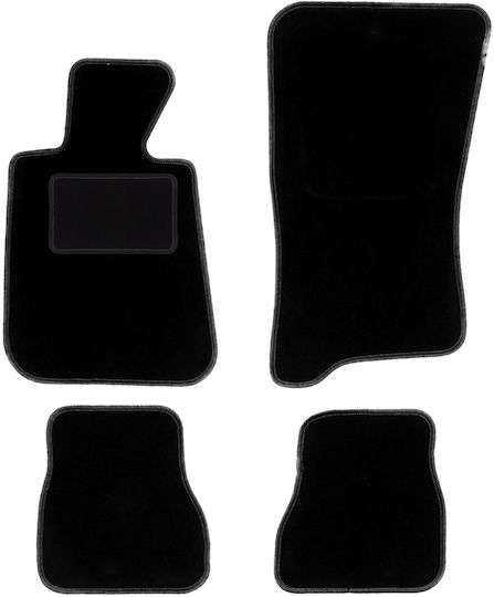 Black Velvet Floor Mats Bmw 3 E30 Convertible 1986-1993