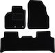 Черни велурени стелки за под Renault Grand Scenic II Minivan 2003-2009