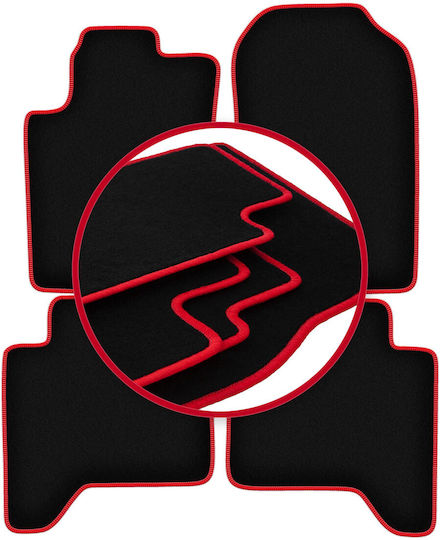 Carlux Red Car Mats for Ford Ranger Pickup 2012-2019