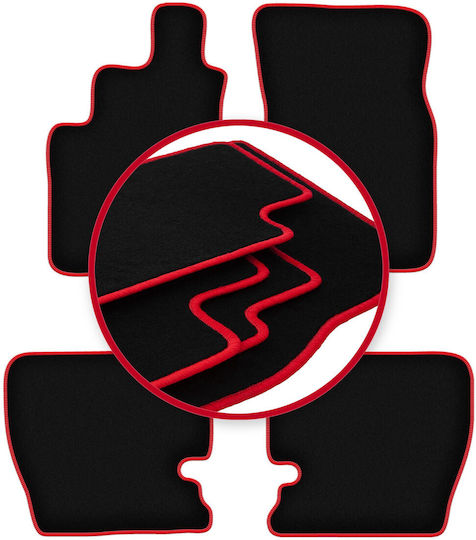 Carlux Red Car Mats SsangYong Musso SUV 1993-2005
