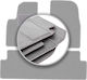 Gray Car Mats Tesla Model 3 Sedan 2017