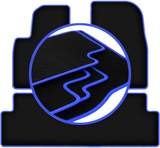 Carlux-blue Car Mats Tesla Model 3 Sedan 2017
