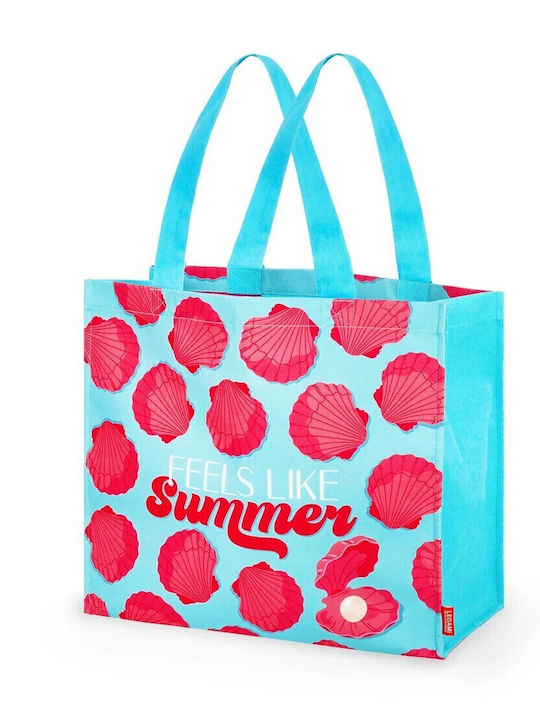 Legami Milano Fabric Beach Bag Light Blue