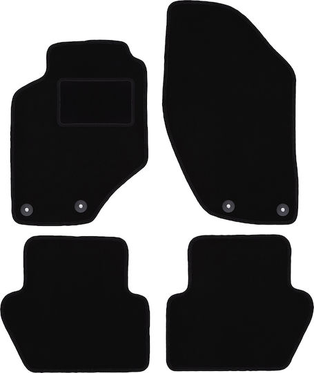Black Velvet Floor Mats Volvo S70 I Sedan 1996-2000