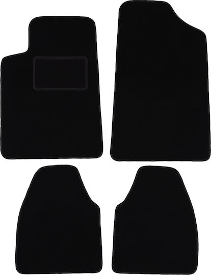 Schwarze Samt-Fußmatten Peugeot 607 Limousine 1999-2010