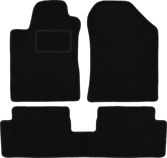 Black Velvet Floor Mats Toyota Corolla Verso Ii Minivan 2004-2009