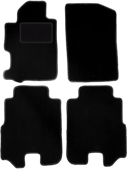 Black Velvet Floor Mats Honda Fr-v Minivan 2004-2009