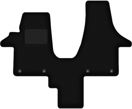 Black Velvet Car Mats VW Transporter T5 Caravelle 2-Seater 2003-2015