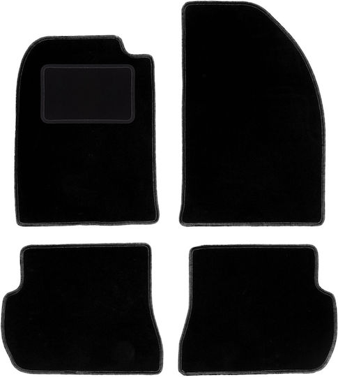 Черни кадифени стелки за под Ford Fusion хечбек 2002-2005