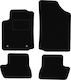 Black Velvet Floor Mats Citroen C2 Hatchback 2003-2009