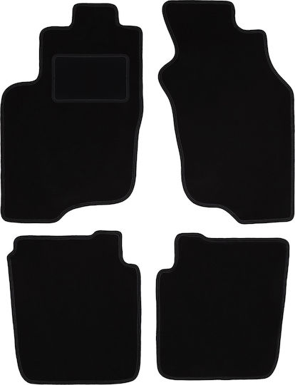 Schwarze Samt-Fußmatten Mitsubishi Space Star Minivan 1999-2005
