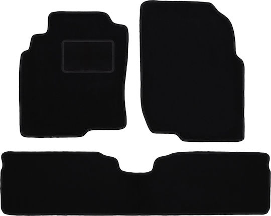 Covorașe de podea catifea neagră Nissan Almera Tino Minivan 2000-2006