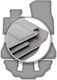 Graue Autoteppiche BMW X7 G07 7-Sitzer 2019-2022