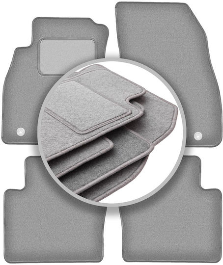 Graue Auto Fußmatten Saab 9-5 II NG Limousine Kombi Liftback Hatchback 2010-2012