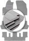 Graue Autoteppiche Citroen C4 Grand Picasso 7-Sitzer 2006-2013