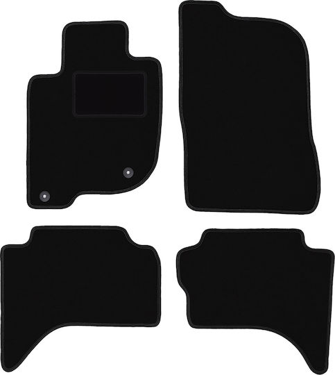 Covorașe de podea catifea neagră Fiat Fullback Off-road 2015