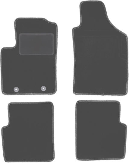 Graphite Car Mats Fiat 500 Cabrio Hatchback 2007-2013