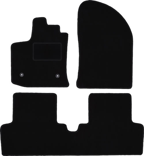 Black Velvet Floor Mats Dacia Lodgy Minivan 2012