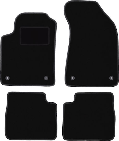 Black Velvet Floor Mats Lancia Delta Iii Hatchback 2008-2014