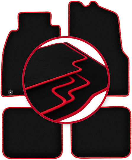 Carlux Red Car Mats Mitsubishi Carisma Sedan Liftback Hatchback 1995-2004