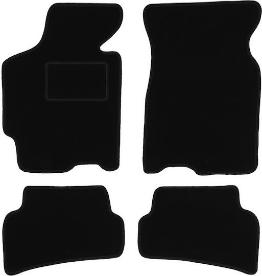 Schwarze Samt-Fußmatten Mazda Xedos 6 Limousine 1992-1999