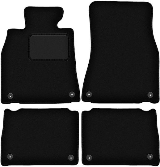 Black Velvet Car Mats Lexus LS III Sedan 2000-2006