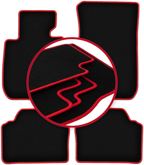 Carlux-red Car Mats Bmw 3 E90 Sedan 2004-2011