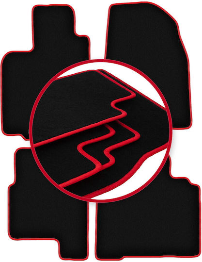 Carlux-red Car Mats Mazda Cx-9 I Suv 2006-2015