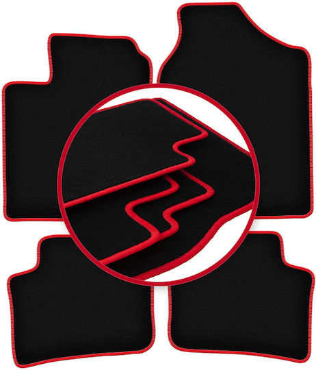 Carlux-red Car Mats Daihatsu Trevis Hatchback 2006-2009