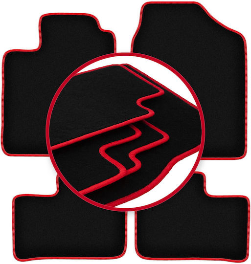 Carlux-red Car Mats Daihatsu Cuore Vi Hatchback 2003-2007