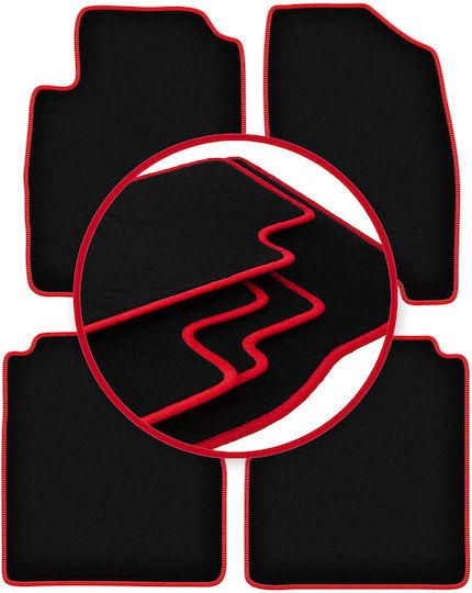 Carlux-red Car Mats Nissan Navara Iii D40 Pickup 2005-2011