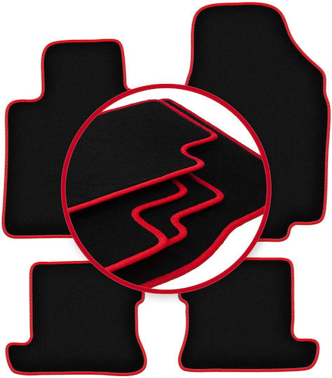 Carlux Red Car Mats Nissan Micra K12 CC Cabrio 2003-2010