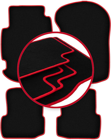 Carlux-red Car Mats Ford Escort Mk7 Hatchback Station Wagon 1995-2002