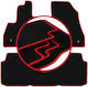 Carlux Red Car Mats Fiat 500L Minivan 2012