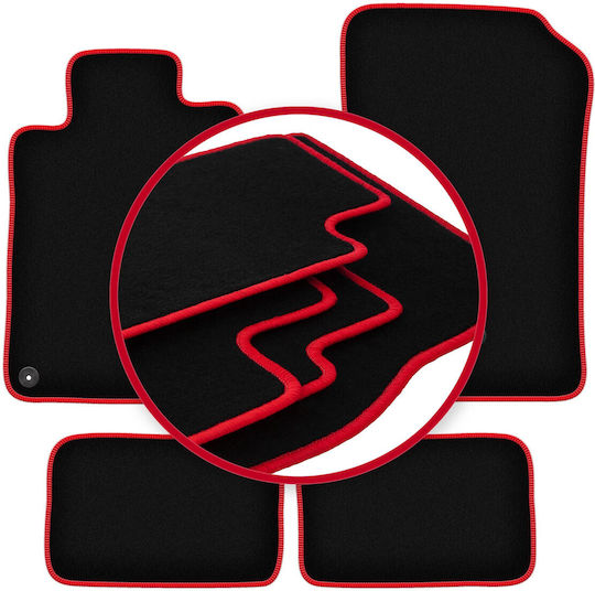Carlux-rote Autoteppiche Mercedes SL R129 Roadster 1998-2002