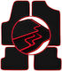 Carlux-rote Auto-Fußmatten Fiat Seicento Hatchback 1998-2010