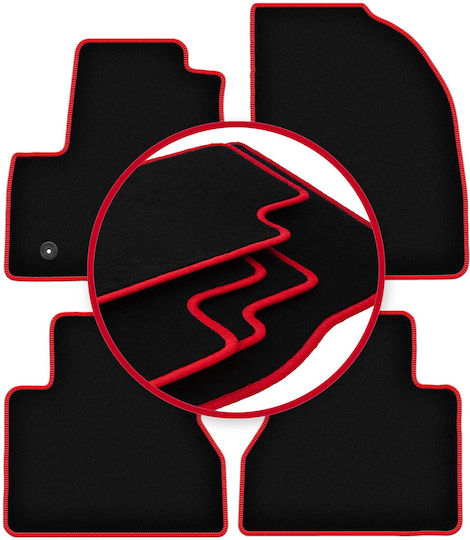 Carlux Red Car Mats for Ford Tourneo Connect Van 2013-2017