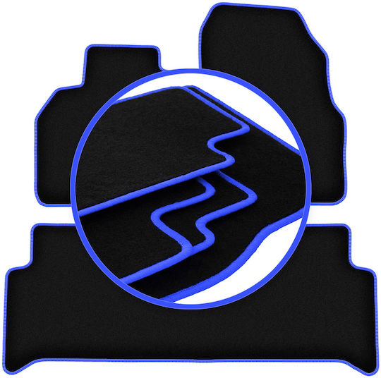 Carlux Blue Car Mats Renault Grand Scenic II Minivan 2003-2009