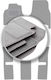 Graue Auto Fußmatten Fiat Ulysse II 7-Sitzer 2002-2010