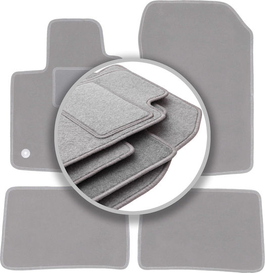 Gray Car Mats for Renault Twingo II Hatchback 2007-2014