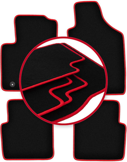 Carlux Red Car Mats for Ford Ka Mk2 Hatchback 2008-2012