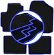 Carlux Blue Car Mats for Daihatsu Sirion III M300 Hatchback 2004-2010