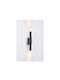 Inlight Lamp Wall with Integrated LED and Warm White Light Black 30x6cm