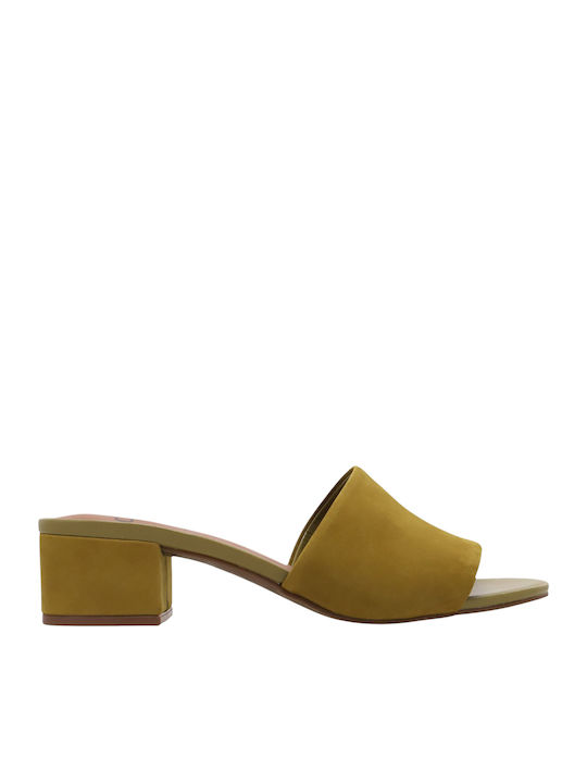 Capodarte Suede Mules Πράσινα